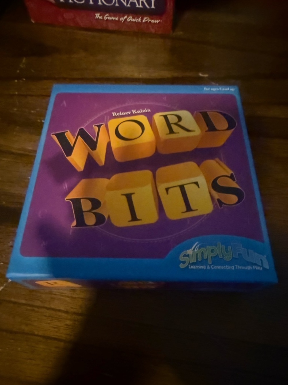 Word Bits Board Game by SimplyFun - Purple & Blue Box